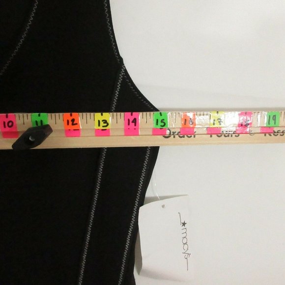 Rachael Zoe Dress women's SMALL sleeveless sheath dress exposed stitch scoop S - Picture 3 of 11